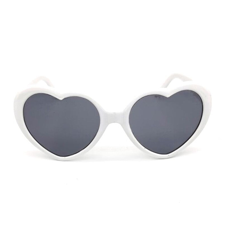 2021 Love Heart Shaped Effect Glasses Watch The Lights Change Love Image Heart Diffraction Glasses At Night Sunglasses For Women